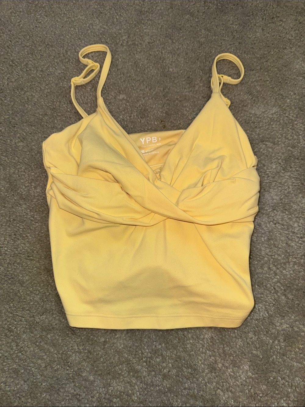 YPB Yellow Spaghetti Strap Top